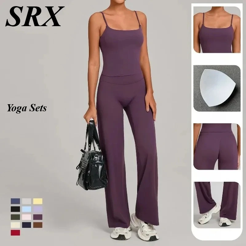 

Женские бесшовные комплекты для йоги, спортивные комплекты для фитнеса телесного цвета, красивый бюстгальтер на спине, свободные леггинсы, утягивающие костюмы, комплекты для бега на открытом воздухе, тренажерного зала