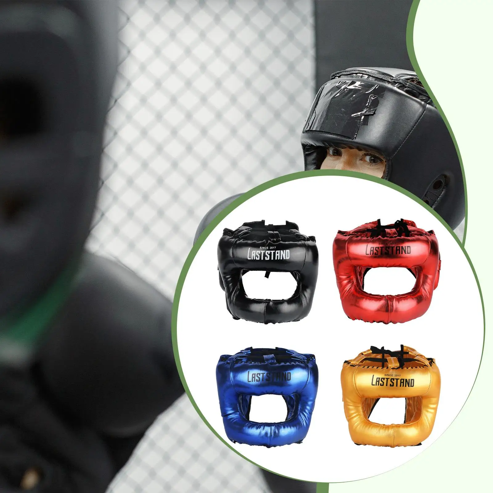 

Boxing Headgear Padded Head Gear for Grappling Karate Taekwondo