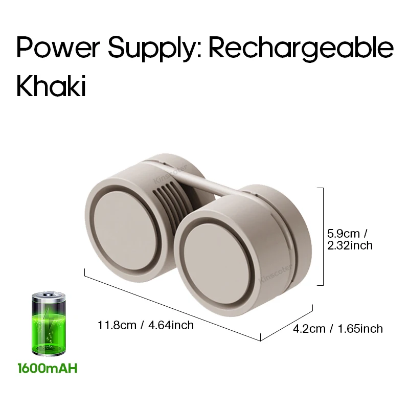 Foldable Rechargeable Neck Fan product image