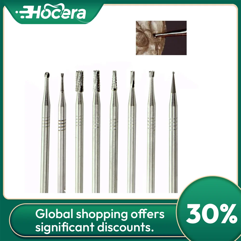 

Hocera Dental Tungsten Carbide Bur HP Drill Bit Round Cylinder Taper Shape Dental Lab Tool for Technician
