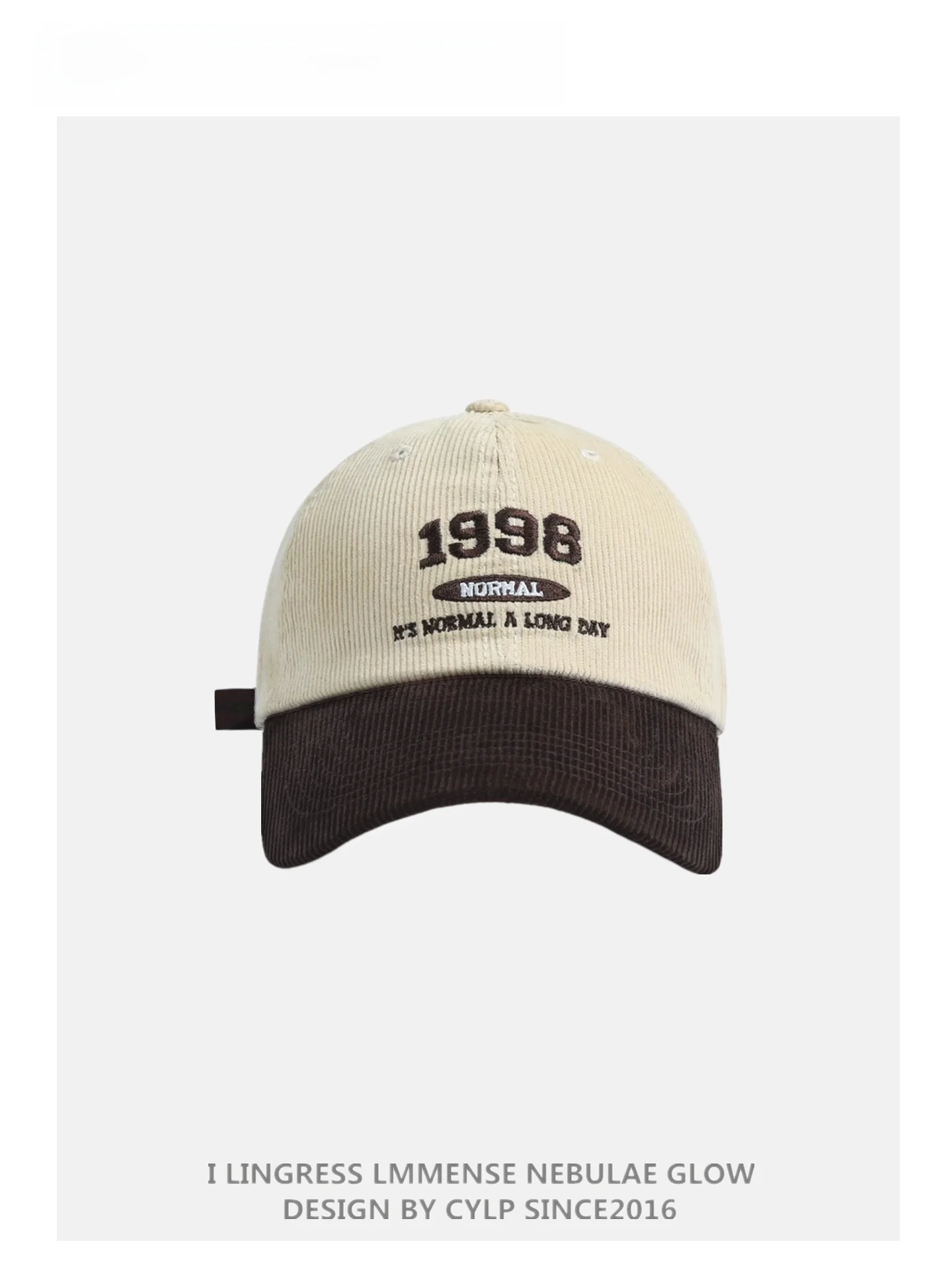 autumn-winter-new-sle-embroidered-letter-corduroy-patchwork-baseball-cap-adjustable-round-top-dubill-cap-for-men-and-women