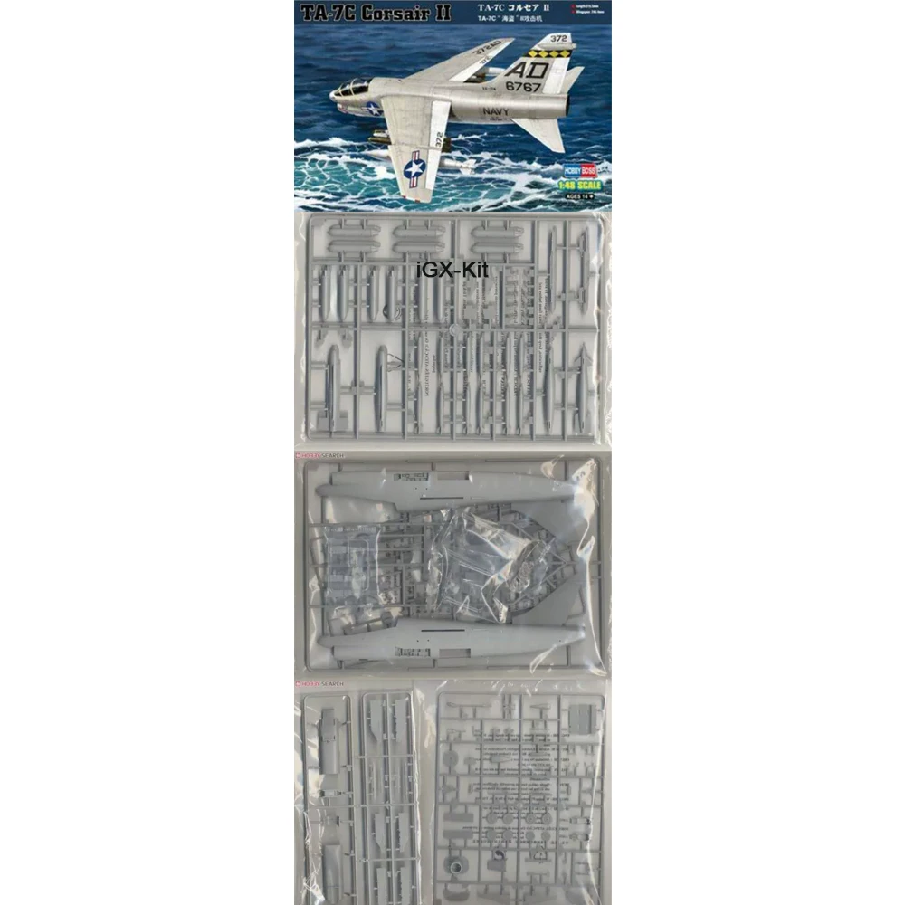 

HobbyBoss 80346 1/48 Scale US A7 TA7C TA-7C Corsair II Attack Plane Aircraft Plastic Assembly Model Building Kit Toy