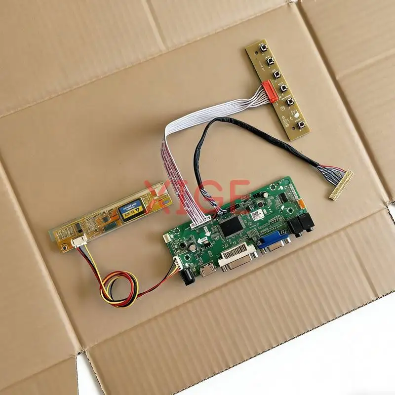 

Screen Drive Controller Board Fit B141EW01 B141EW04 B141EW02 B141EW03 VGA DVI HDMI 1280x800 1-CCFL 1280*800 30 Pins LVDS Kit DIY
