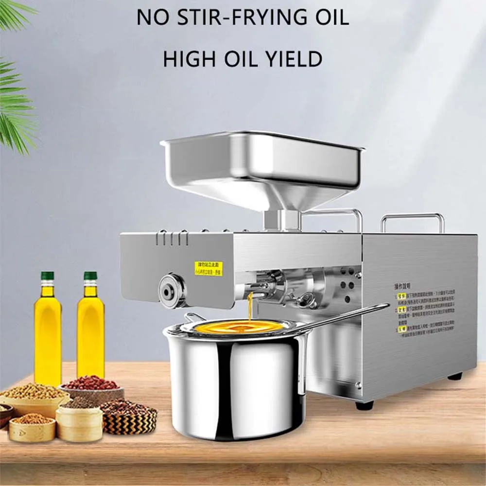 Commercial Oil Extractor Presse Huile Fully Automatic Multifunctional Stainless Steel Peanut Oil Press Machine