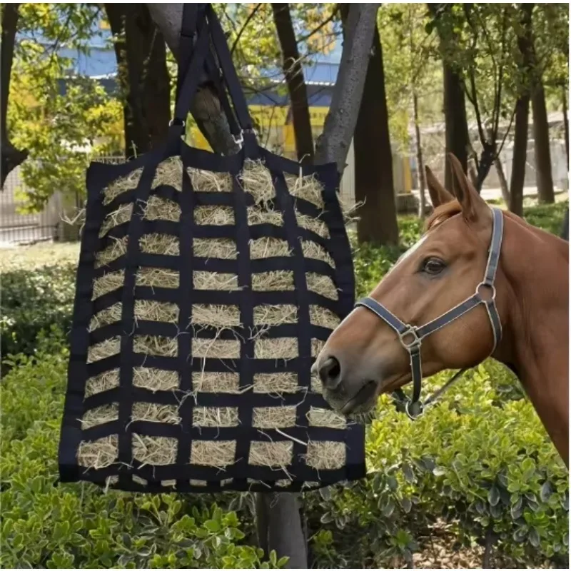 

Ultra-Slow Horse Open Slow Feed Hay Bag Feeder (50x20x40cm) for Horses 90% Less Hay Waste & Extended Grazing Time