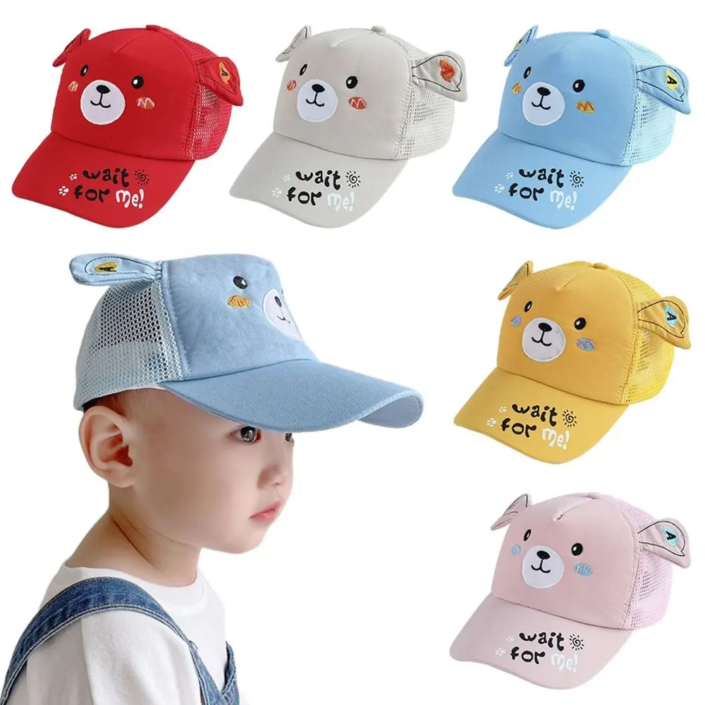 

Anti-UV Embroidered Baseball Cap Mesh Cotton Polyester Duck Tongue Cap Sun Hat Boys