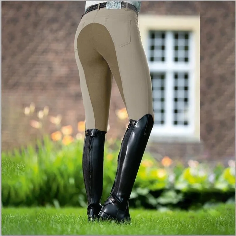 Fashion Women Equestrian Pants High Waist Elastic Horse Racing Skinny Trousers Womens Horse Riding Camping Running Climbing Pant