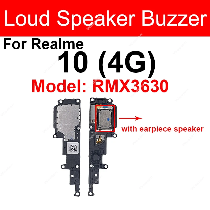 Loud Speaker Buzzer For Realme 10 11 Pro Plus 10S 10T 11X 4G 5G Loud Speaker Buzzer Ringer Flex Cable Repair Parts