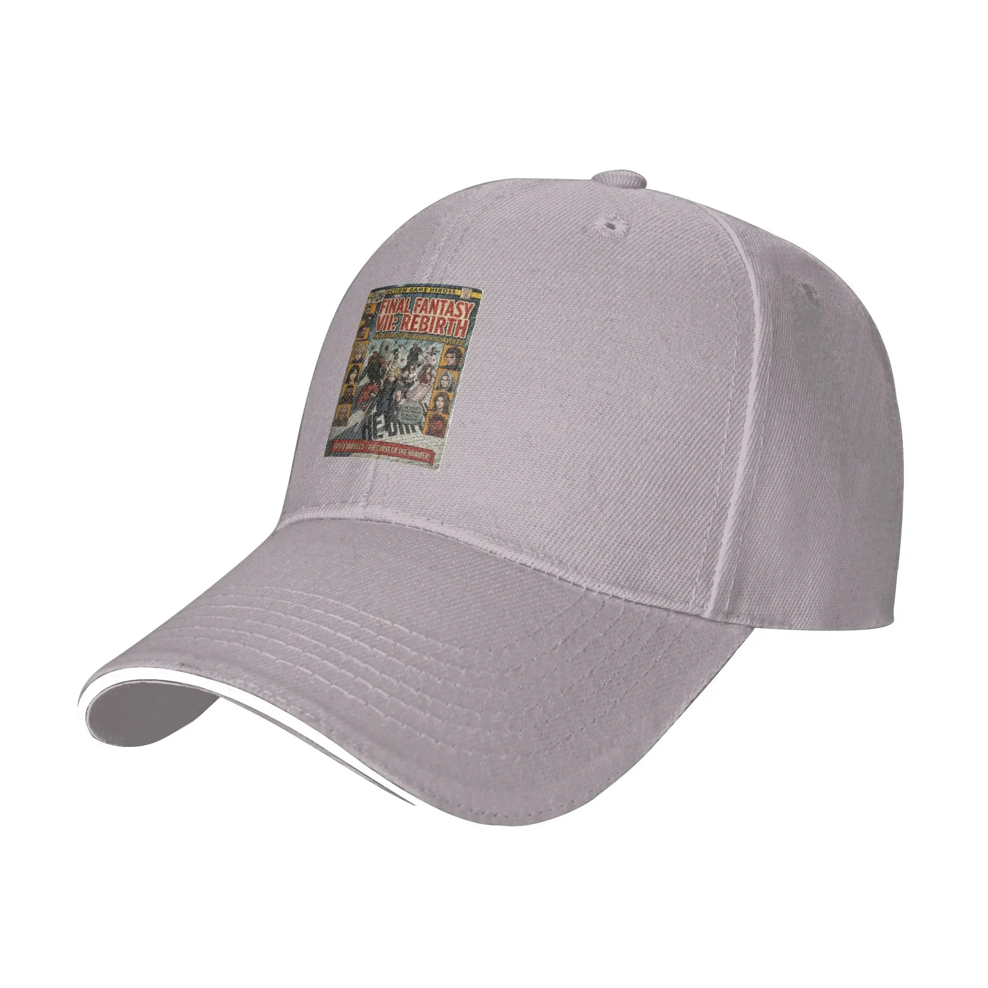 Hot Sale Final Fantasyi VII Rebirth Comic Art Baseball Cap  Retro Cap Men  Dog Walking Cap Men