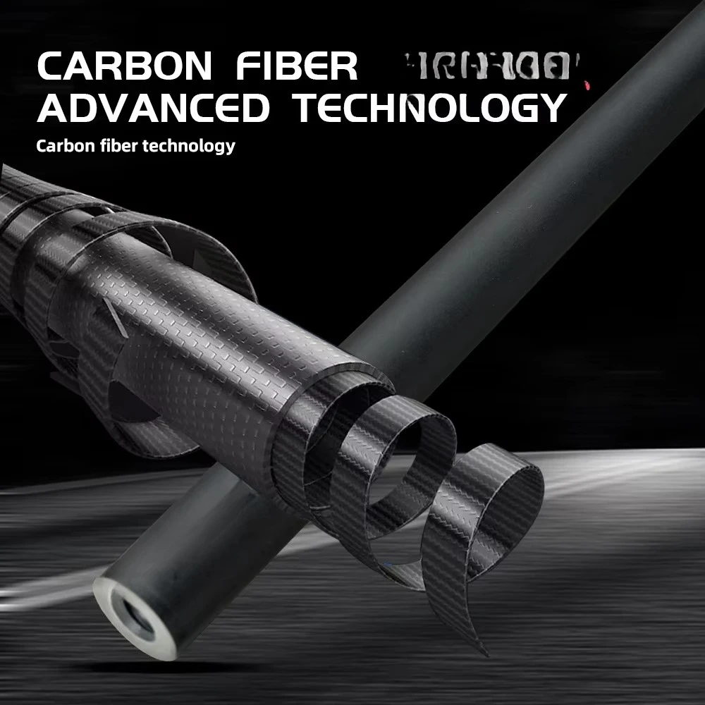 For 12.5mm Low Deflection Ultra-Light Carbon Fiber Pool Cue Shaft-Stainless Steel Joint Nine-ball Ball Arm High Strength
