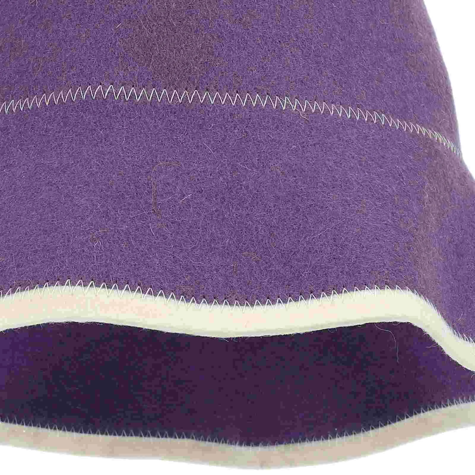 Caps Sauna Hat Household Bath Stylish Fashion Accessories Purple Breathable for Men Comfortable