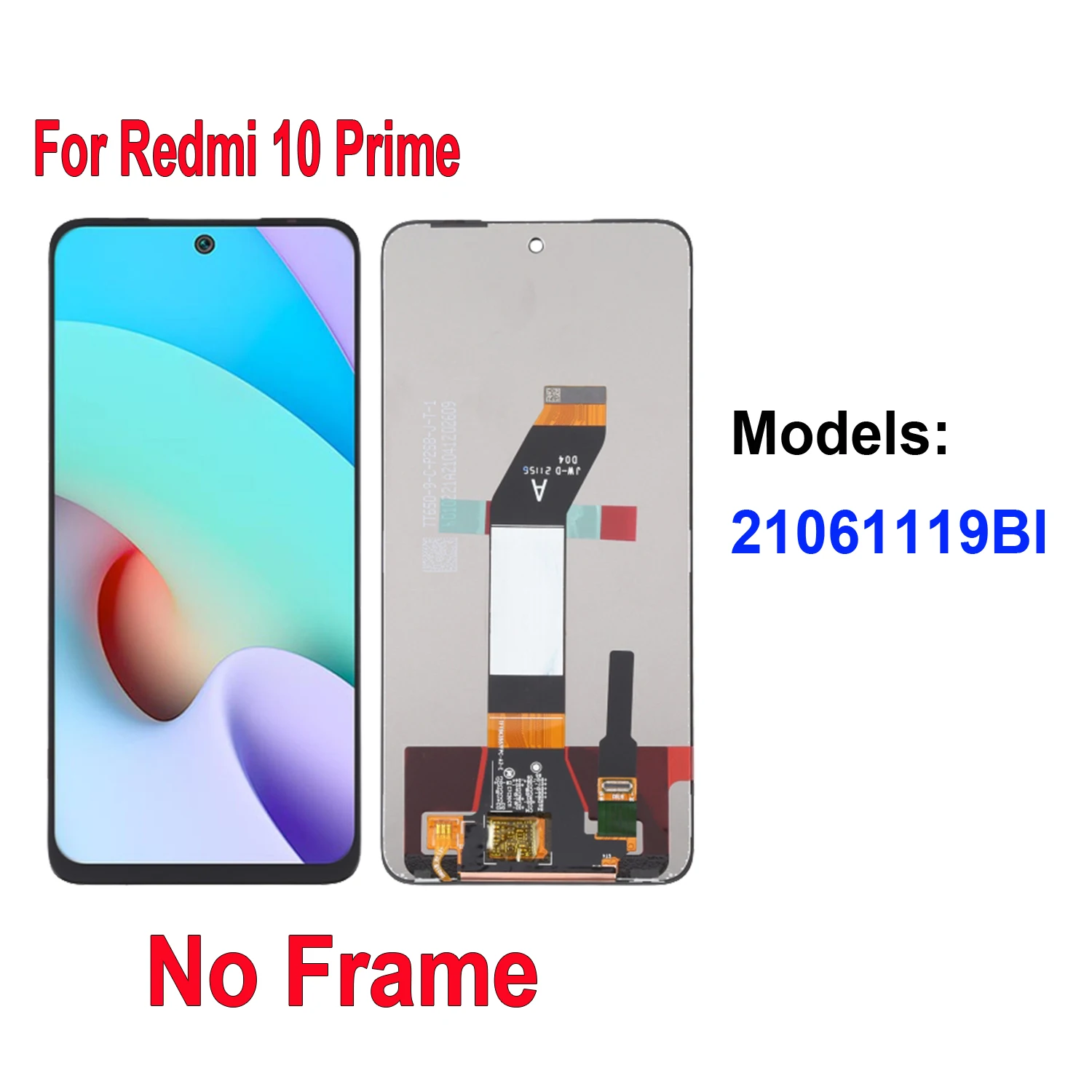 For Xiaomi Redmi 10 Prime 21061119AG 21061119DG 21061119AL 21061119BI Display LCD Touch Screen Digitizer Assembly