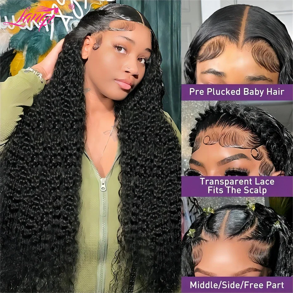 13x6 Lace Wig 13X4 Human Hair Deep Curly Wave Lace Frontal Wig 4x4 Closure Wig Human Hair Lace Frontal Wig Brazilian Remy