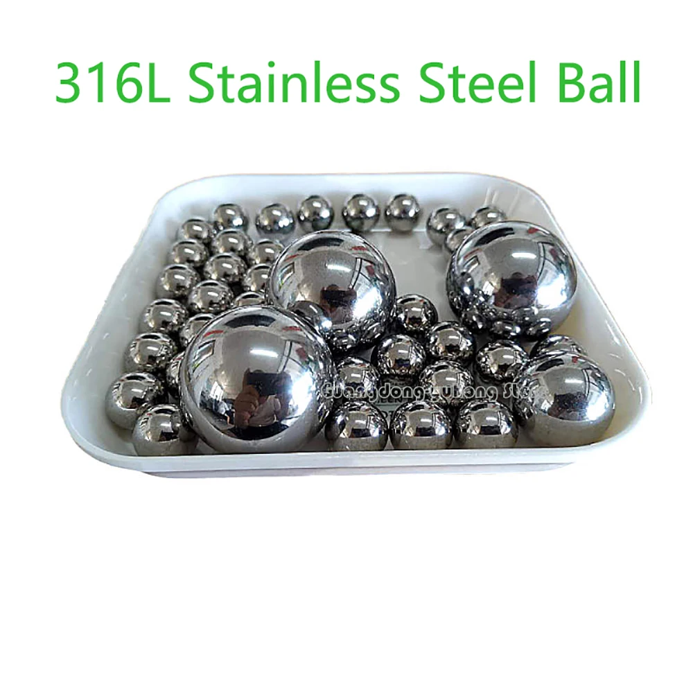 Dia 1.588 1.8 2.778 20.638 28.575 38 50.8 55 70mm 316Stainless Steel Ball High Precision Bearings Roller Beads Smooth Solid Ball