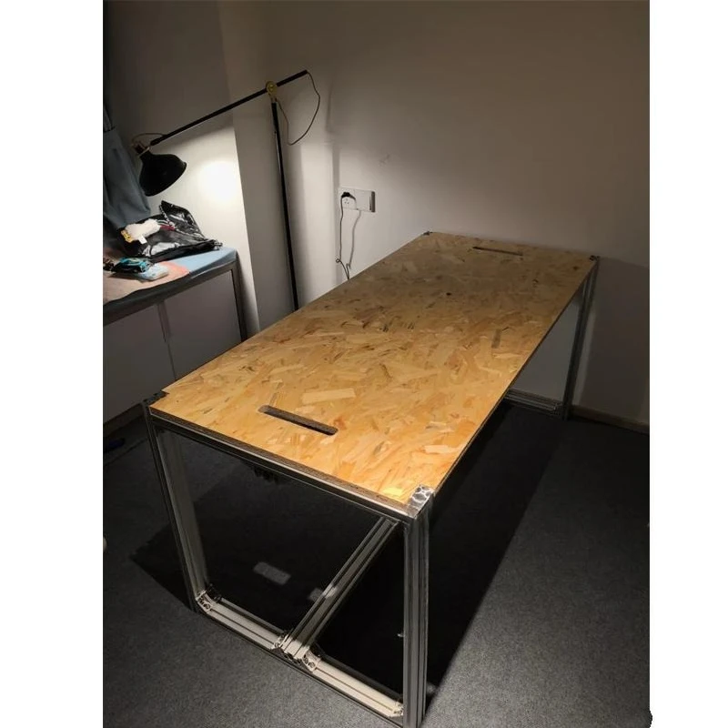 Simple long office computer table Conference table Creative studio Aluminum profile Osun board large board table