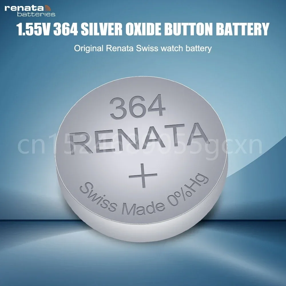 Original Renata 364 SR621SW AG1 LR60 GP364 164 EE6202 1.55V Silver Oxide Watch Battery MADE IN Swiss Button Coin Cell