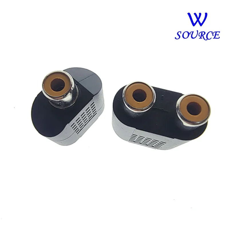 RCA Female Naar 2RCA Audio connector 3,5 mm naar RCA Stereo Female Jack Plug Adapter Hoofdtelefoon Y Audio Adapter