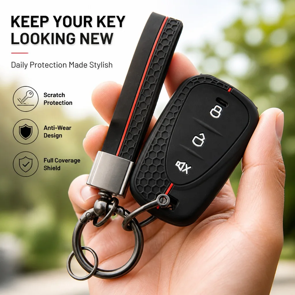 Soft Silicone Key Fob Case For SYM Husky 150 Tuscany Jet X 125 Jet X 150 X125 For GPX Drone 150X with buckle strap