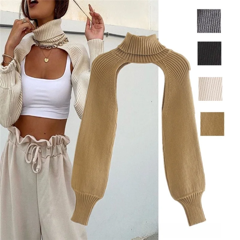 

Осень-зима, новинка Sle Long Sve, вязаная накладка на голову, женская шерстяная накладка на голову с высоким воротником Ne Warmer