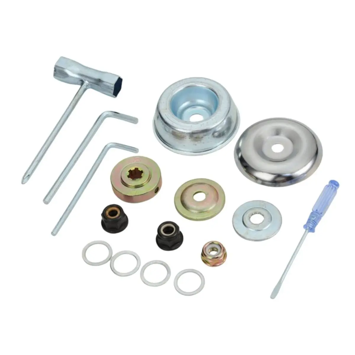 A1518P ~Lawnmower Blade Adapter Attachment Tool Repair Lock Nut Weed Trimmer Head Adapter Kit for String Trimmer Brush Cutter