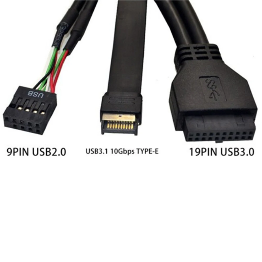 5.25 بوصة Usb3.1 Gen2 اللوحة الأمامية Usb Hub 2 Ports Usb3.0 + 2 Ports Usb2.0 + 1 Port Type-C مع موصل Type-E