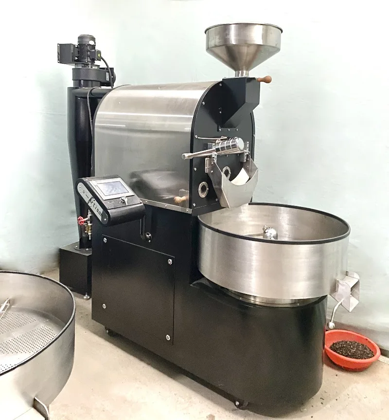 Automatic Commercial Coffee Roaster 3kg 6kg 12kg LPG Gas Bean Roasting Machinery for Business Custom