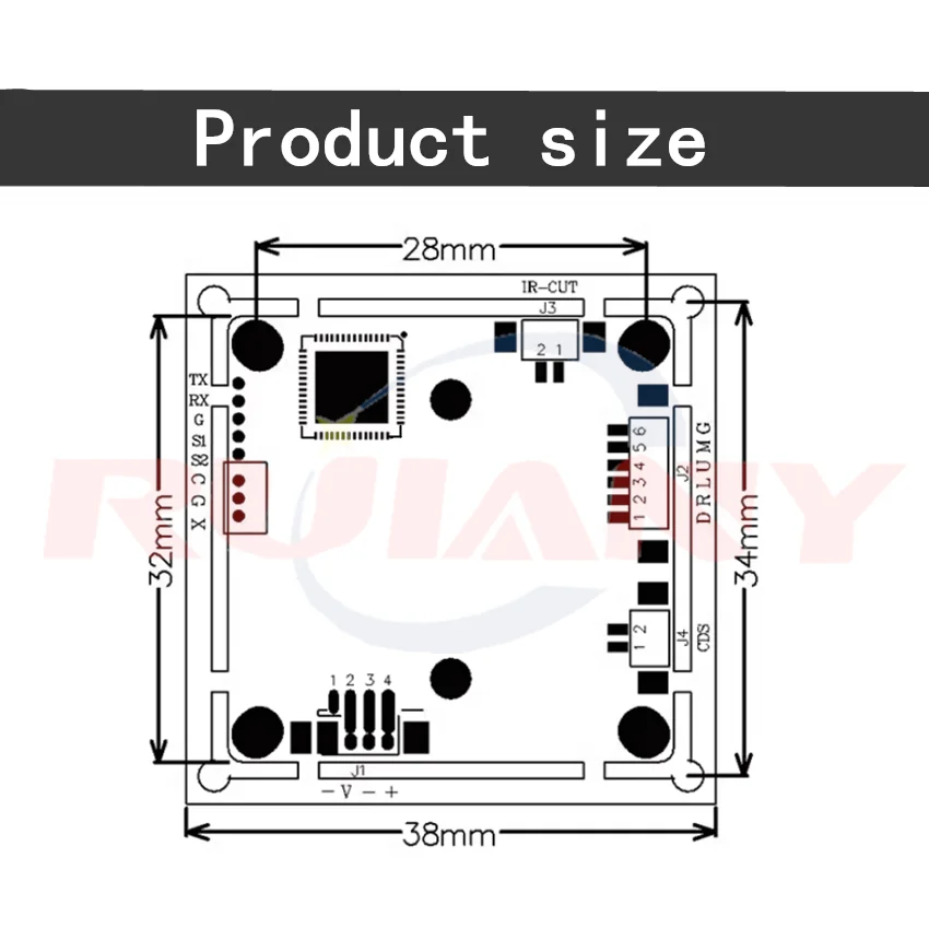 HS surveillance camera 4MP module FH8538+GC4053 ultra low light cost-effective security motherboard 4 million