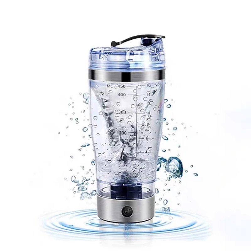 

600ml Electric Cocktail Boston Shaker USB Automatic Protein Shaker Portable Movement Mixing Mixer Vortex Tornado My Water Bottle