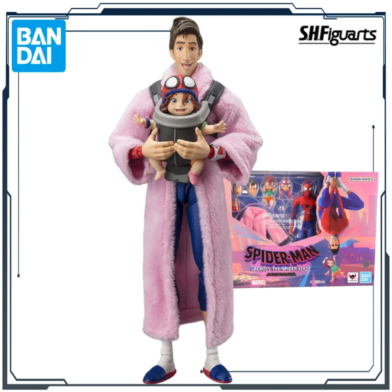 

Bandai Original SHF American Series Peter Parker ＆ Maidstone Park Anime Action Figure Collectible Model Ornaments Gift for Boys