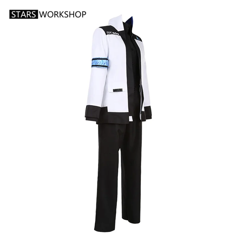 In Stock Detroit:Become Human Connor Cos RK900 Agent Suit Uniform Men Women Jacket Coat T-Shirt Trousers Halloween Carnival Suit