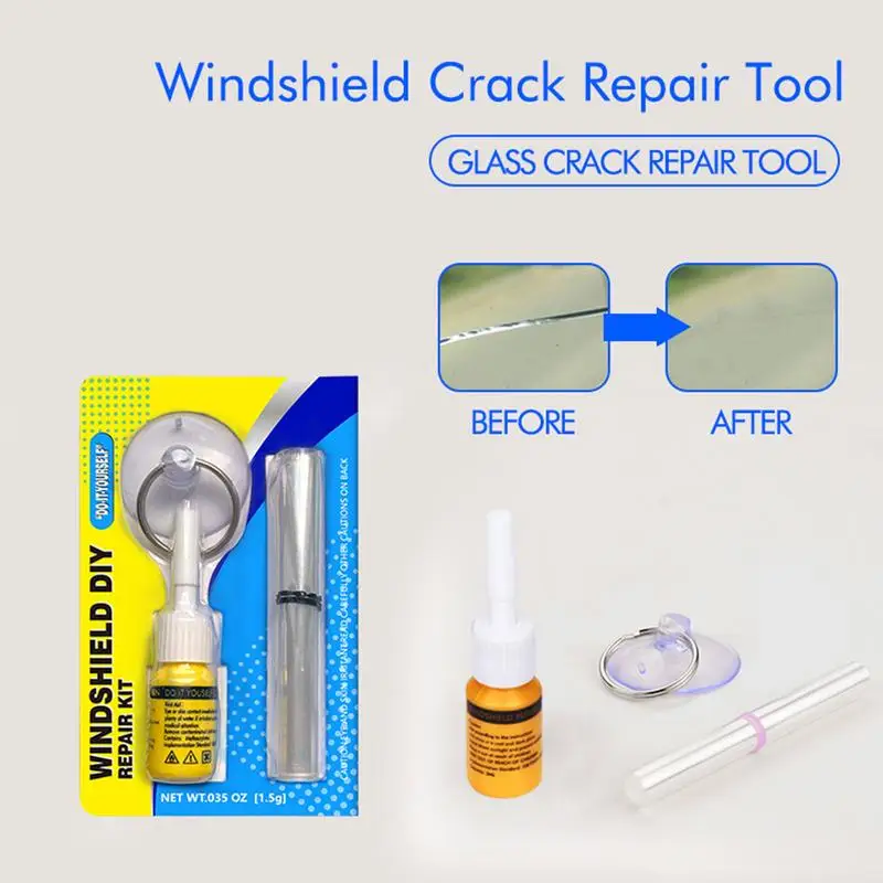 Car Windshield Cracked Repair Tool DIY Car Window Phone Screen Repair Kit Glass Curing Glue Vehicle Glass Scratch Crack Restore