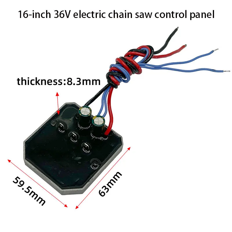 Imagem -05 - Painel de Controle de Motosserra Elétrica Peça para Bateria de Lítio sem Escova de 16 Polegadas 36v Acessórios de Ferramenta Elétrica