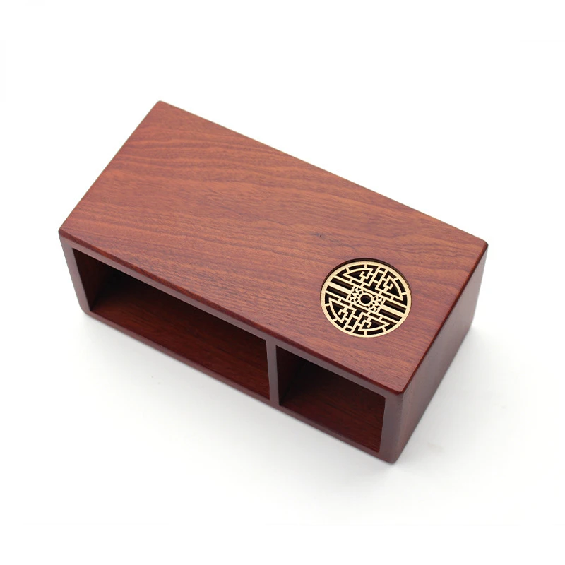 Imagem -05 - Hollow Carved Solid Wood Pen Holder Organizador de Lápis de Noz Office Desk Acessórios