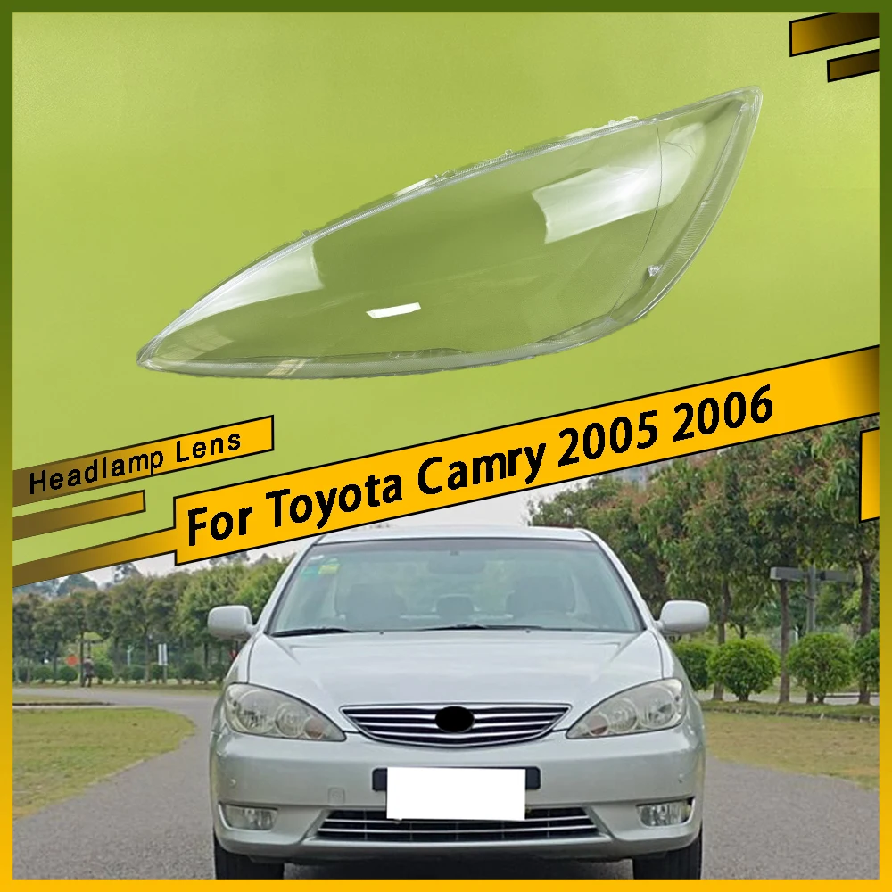 

For Toyota Camry 2005 2006 Front Headlamps Cover Lens Headlights Shade Transparent Lampshade Plexiglass Shell Replace Housing