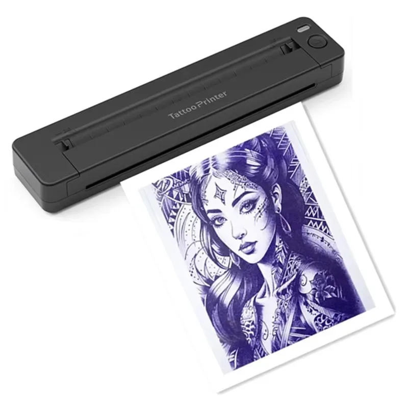 A49 Portable HD Tattoo Printer Tattoo Stencil Copier Machine Portable Bluetooth Office Document Mini A4 Thermal Printer