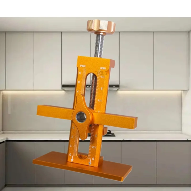 

New Style Cabinet Door Positioning Tool Adjustable Height Cabinet Door Installation Positioner Rebounder Punched Mounting Jig