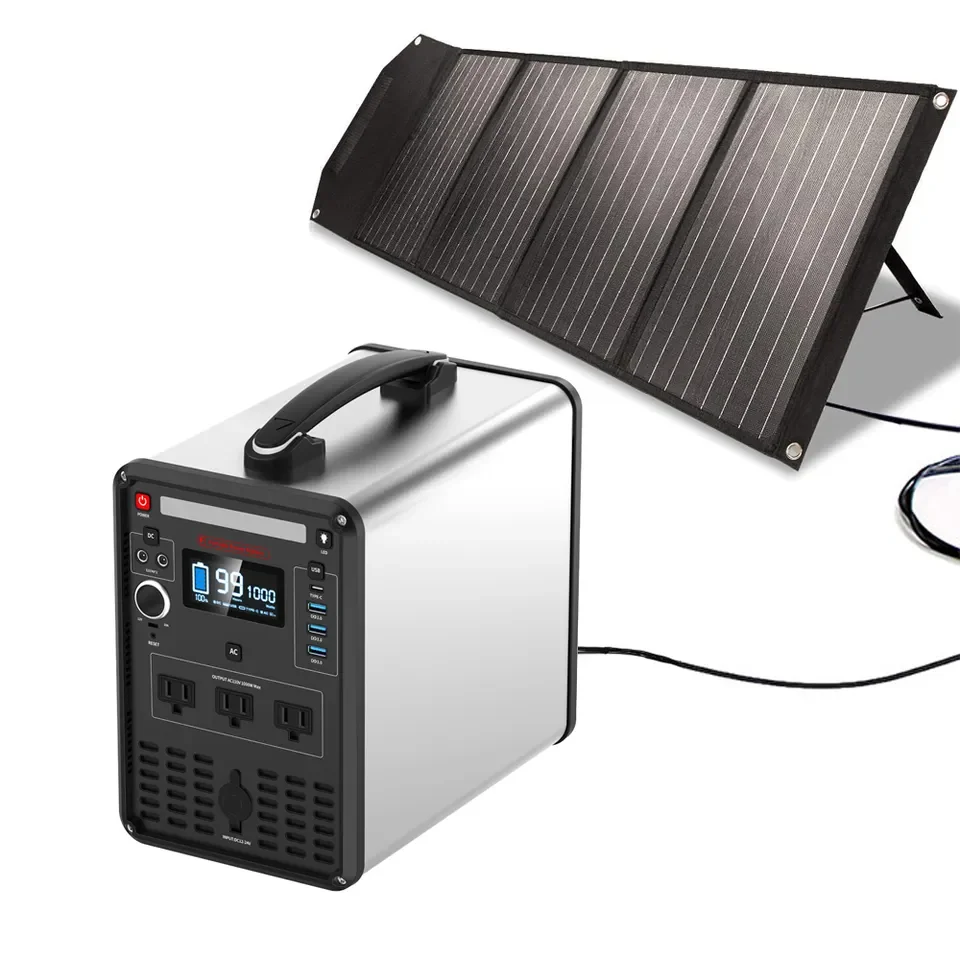 forCheap Outdoor Portable Power Station Lifepo4 1000w Electric Generator without Fuel Energy Storage Battery Power Supply