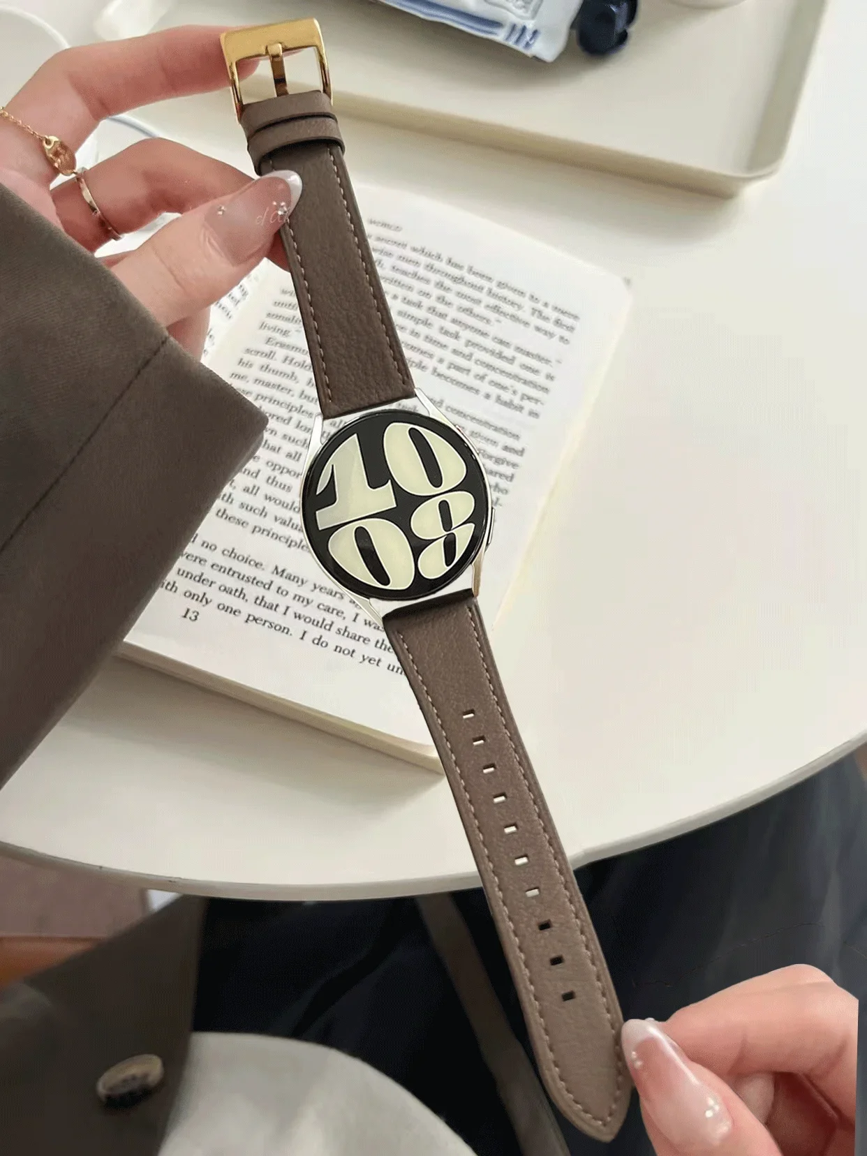 삼성 갤럭시 시계 7 FE 5 프로 4 6 클래식 44mm 40mm 스포츠 팔찌 correa 밴드에 대한 좋은 시계 스트랩 가죽 링크