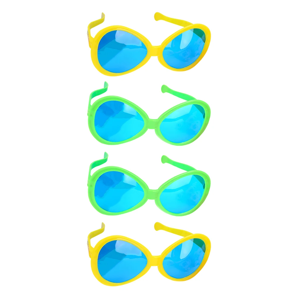 

4pcs Funny Sunglasses Pcs Party Supplies Oversized Plastic Decorative Holiday Adult Party Photo Props Colorful Stylish Glasses