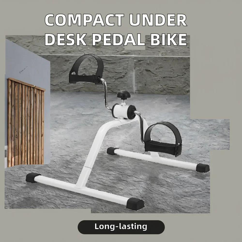 Factory Directly Supply Home Use Mini Under Desk Iron Exercise Bike Pedal Trainer Fitness Rehabilitation Training