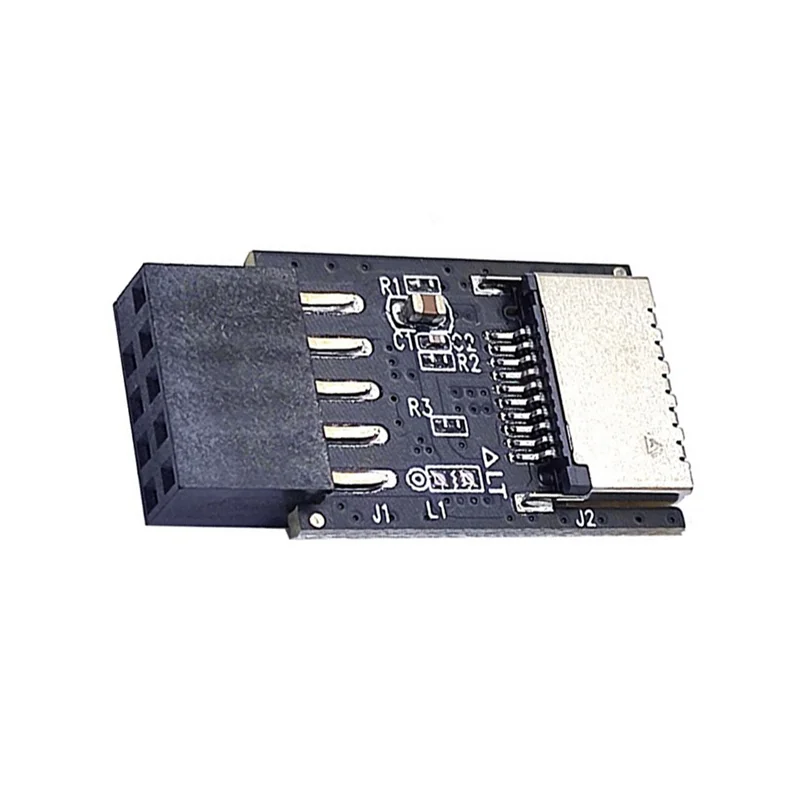 Carte mère USB2.0 9Pin à TYPE-C A-KEY Convertisseur de connecteur avant USB3.2 Adaptateur d'en-tête petTYPE-E