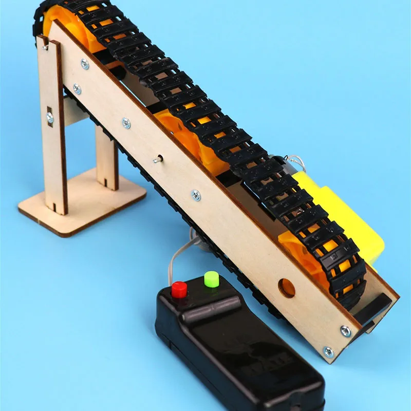 Conveyor Belt Self-made Escalator DIY Handmade Elevator Mechanical Science And Technology Small Works