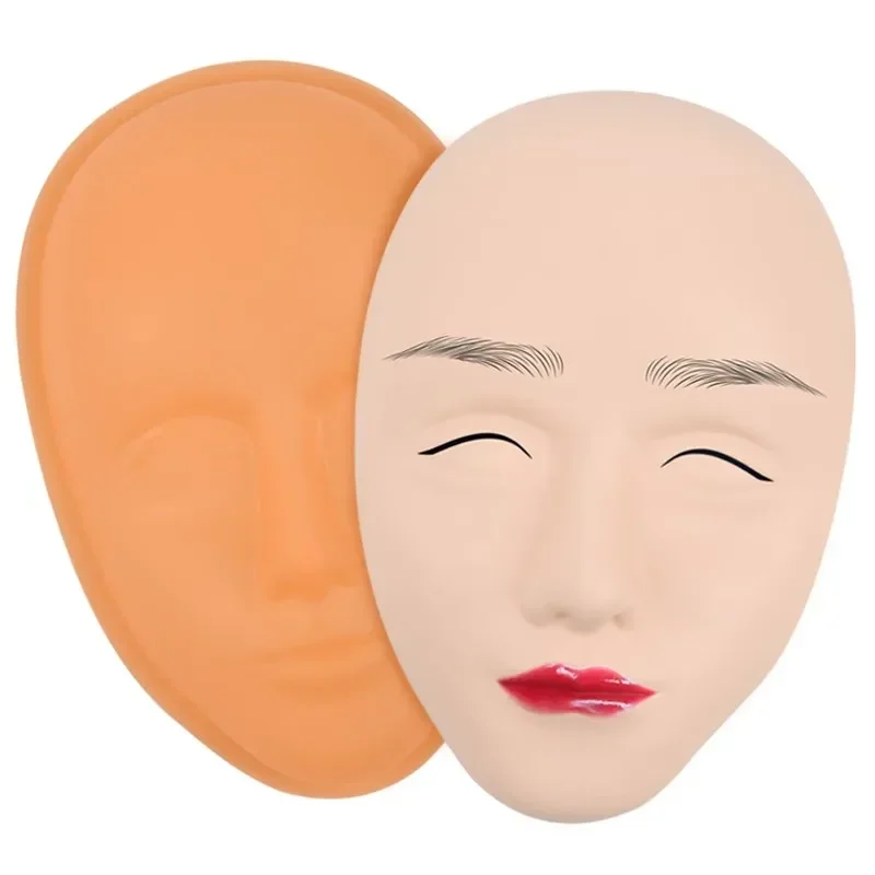 Faux visage humain en cuir pour la pratique du tatouage semi-continu, simulateur de peau en silicone, tatouage 5D H