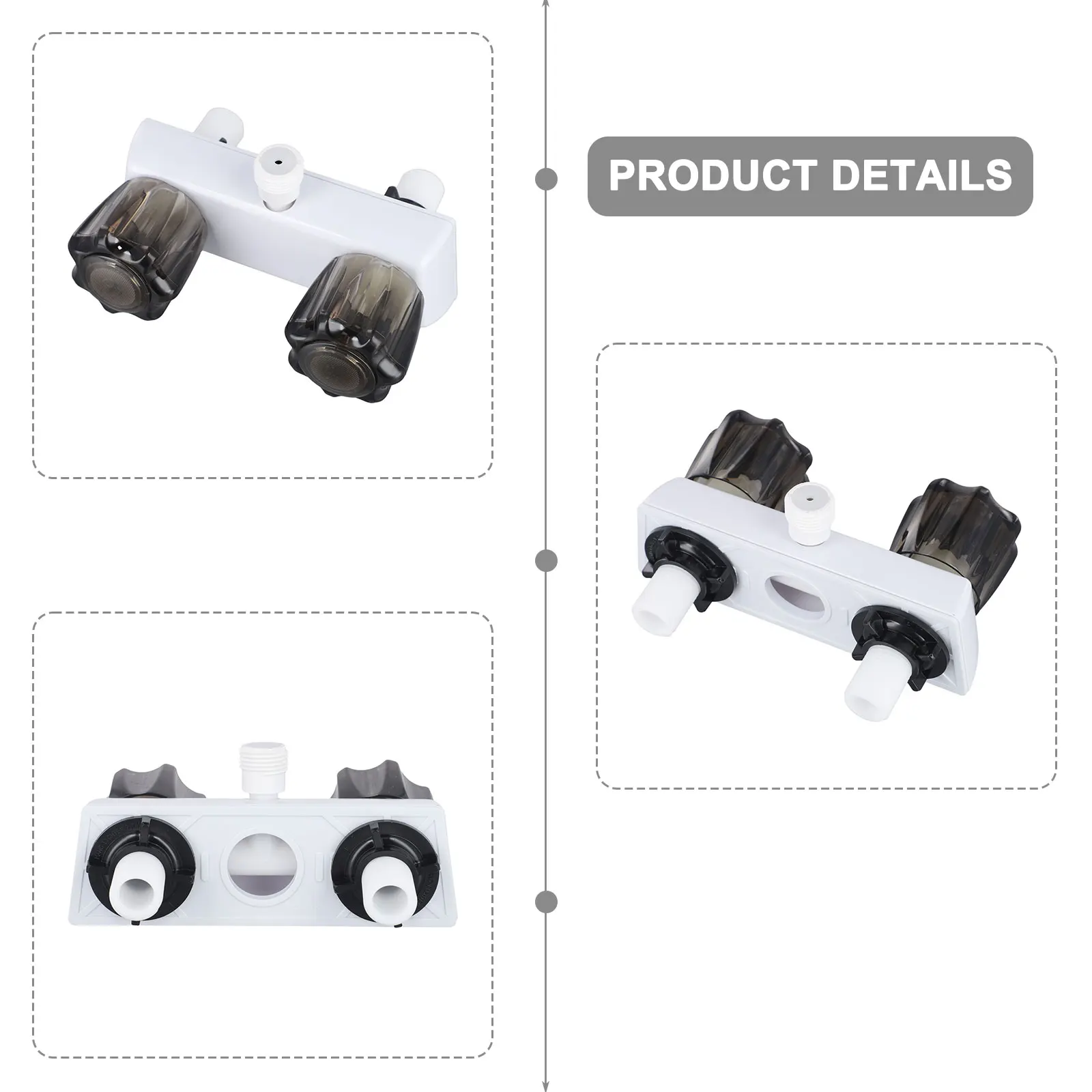 

Кемпер, туристический прицеп, смеситель для душа на автофургоне, кран с двойной ручкой, вакуумный выключатель с резьбой, износостойкий ручной душевой шланг