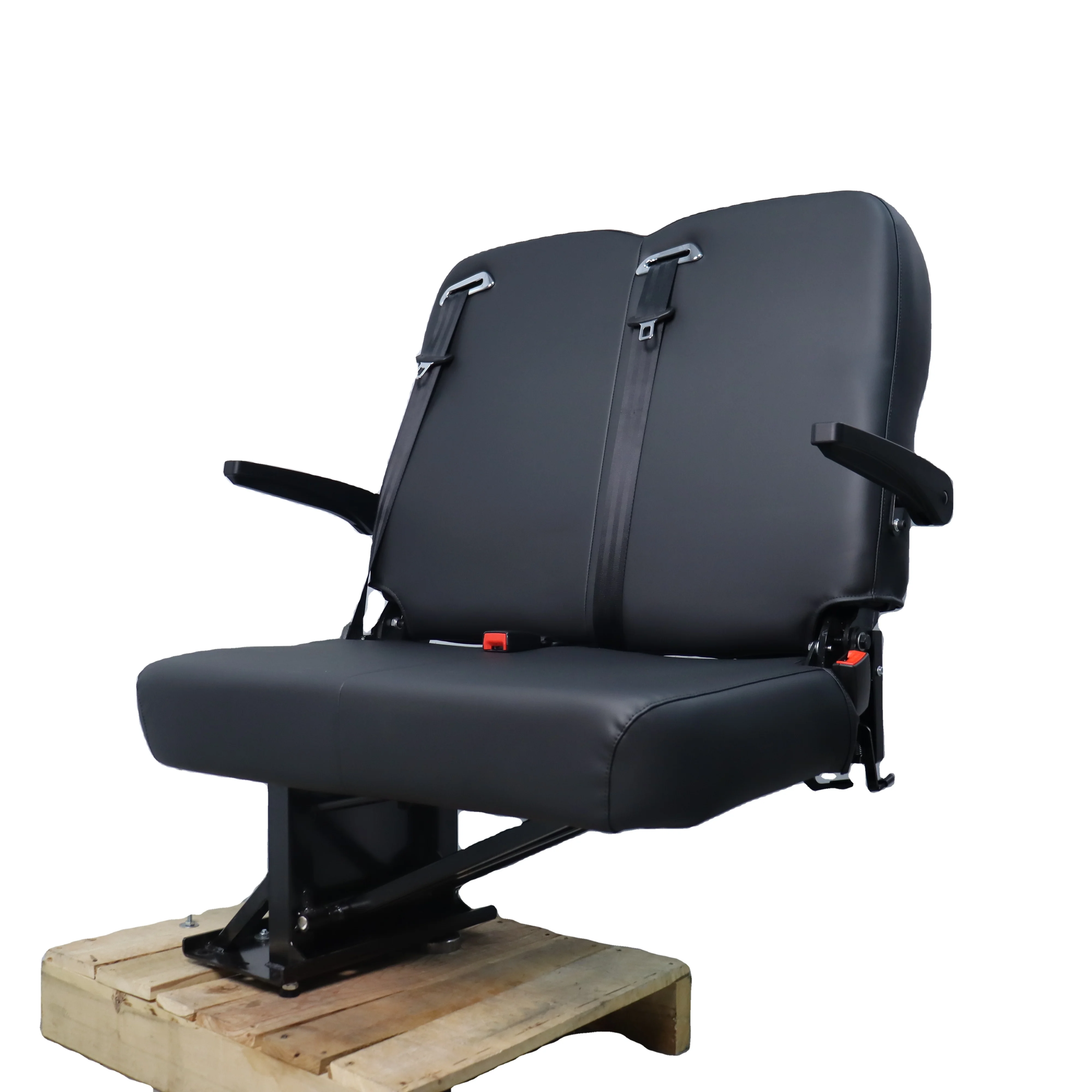 Manual Foldaway Camper Van for SEAT with Armrest Comfort Foldable Vehicle Seats Easy Install Double Bus Chair with Base
