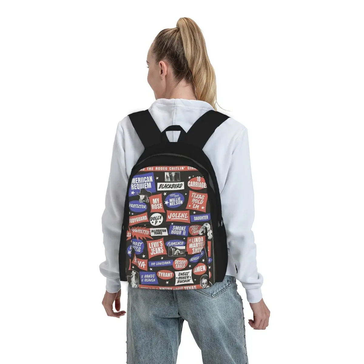 

Beyonce Cowboy Carter Tour Backpack Student BookBag Children School Bag Computer Shoulder Bags for Men Women