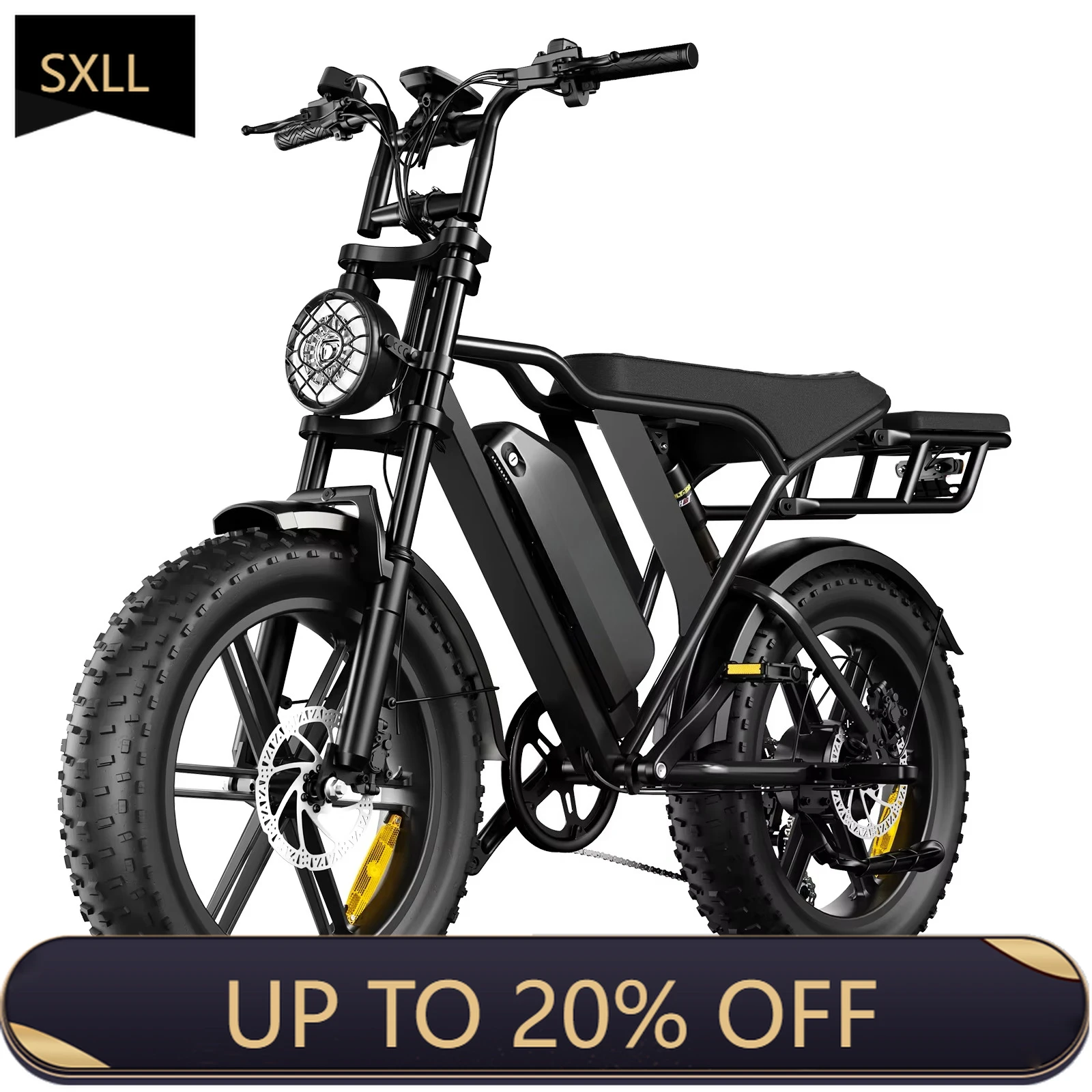 

SXLL R002 OEM 48V V8 Electric Moped Fatbike European Union Stock 20 Inch 4.0 Electric Bike 750w Bike Electric High Speed Ebike O