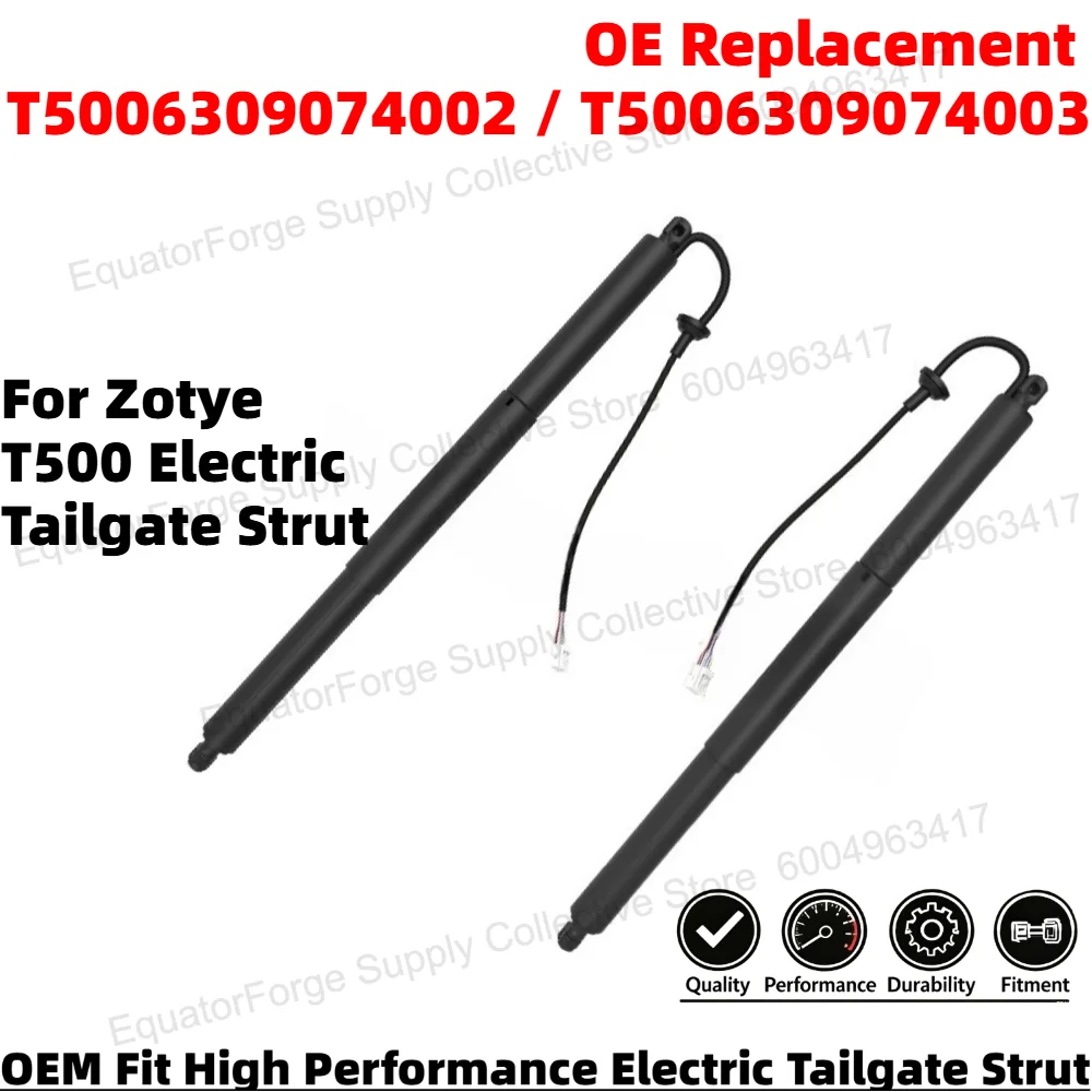

Premium Quiet Electric Tailgate Strut, No-Drill Non-Destructive Fit OE Replacement For Zotye T500 T5006309074002 T5006309074003