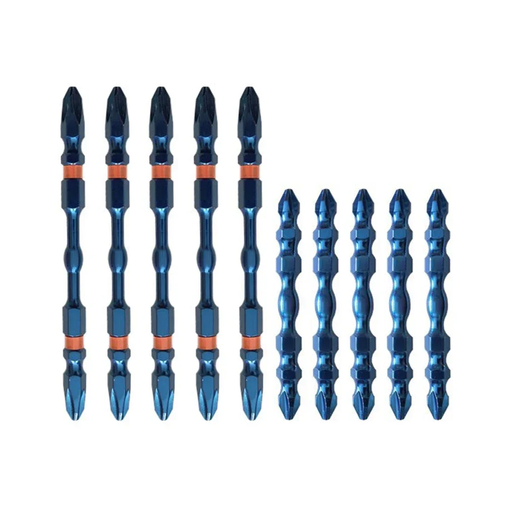 Blue Double Head PH2 Screwdriver Bit Electric Cross Screwdriver 65-100mm Hand Tools For Decoration Furniture Electronics Metal