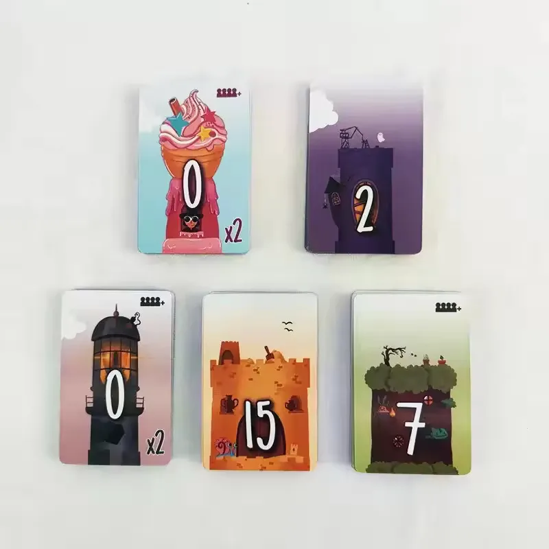 5 أبراج إستراتيجية التراص برج لغز مجلس لعبة الترفيه جمع 2-5 لاعبين بطاقة سريعة الوجه لعبة استراتيجية مضحكة